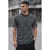 HZR wear Erkek Desenli Tişört Regular Fit Kalıp Yazlık Rahat Kumaş