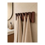 HZR Wood Doğal Ahşap Askılık Banyo Askılık Doğal Ağaç Özel Tasarım Ahşap Duvar Askılığı