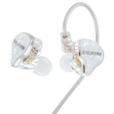 Hzsound Beyaz Kar Kulak Monitörü Kulaklık, Reçine Damla Kalıp LCP+PU Diyafram Kablolu Mikrofonlu Kulaklıklar, Stüdyo Kulaklıkları Konumsal Ses Konumu, Şarkıcı için 2Pin Kablolu Oyun Kulaklıkları