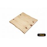 İ-Ahşap Doğal Kenarlı Sedir Kütük Masa Tablası|kare Ahşap Yemek Ofis No9 | Kalınlık 4 Cm | Çam Renk Çok Renkli