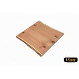 İ-Ahşap Doğal Kenarlı Sedir Kütük Masa Tablası|kare Yemek Ofis No9 | Kalınlık 4 Cm | Sedir Renk Çok Renkli