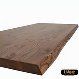 İ-Ahşap Doğal Kenarlı Sedir Kütük Masa Tablası|masif Ahşap Yemek No1 | Kalınlık 4 Cm | Ceviz Renk Çok Renkli
