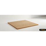İ-Ahşap Kare Çam Masif Masa Tablası|masif Ahşap Ofis Yemek Masası No5 | Kalınlık 1.8 Cm | Meşe Renk Çok Renkli