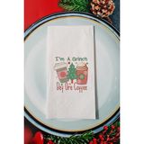 I am a Grinch Before a Coffee Yazılı Yılbaşı - Yeni Yıl Sunum Peçetesi