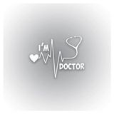 I Am Doctor Oto Sticker 15 cm x 11 cm yazı 230