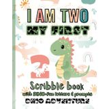I Am Two - My First Drawing Book: Dinosaur Sketchbook For Toddlers To Draw, Scribble And Doodle: Blank Pages for 2 Years Old Babies Birthday Gifts For ... I Am An Artist and I Can Scribble Keepsake