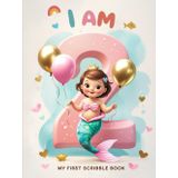 I Am Two – My First Scribble Book: Fun Drawing Pad for 2 Year Old Mermaid: Hardcover Mermaid-Themed Blank Sketchbook for Toddlers – First Birthday ... for Two Year Olds to Doodle and Draw.