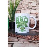 I Am Your Bro Vegan Hediyelik Baskılı Çay Kahve Sunum Kupa Bardak - Beyaz