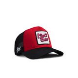 I Don t Care Logolu Siyah-Kırmızı Trucker Şapka