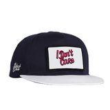 I Don't Care Logolu Beyaz-Lacivert Hip Hop Şapka