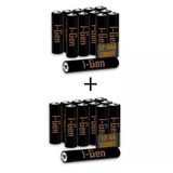 I-Gen A174 24'lü Paket Ultra Alkalin Pil 12 Adet LR03 1.5V AAA İnce Kalem Pil + 12 Adet LR6 1.5V AA Kalem Pil