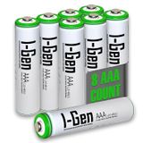I-Gen B109 8 Adet Aaa 900 Mah Şarj Edilebilir İnce Kalem Pil 1.2V Ni-Mh Şarjlı Pil