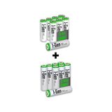 I-Gen B182 16'lı Paket Şarjlı Pil 8 Adet AA 2700 mAh Şarjlı Kalem Pil + 8 Adet AAA 900 mAh Şarjlı İnce Kalem Pil 1.2V NI-MH