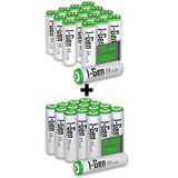 I-Gen B183 16 Adet Aa 2700 Mah Şarjlı Kalem Pil + 16 Adet Aaa 900 Mah Şarjlı İnce Kalem Pil 1.2V Nı-Mh