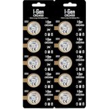 I-Gen Batteries CR2450 Lityum Düğme Pil 3V 2450 (10'lu Paket)