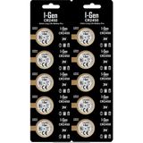 I-Gen Batteries CR2450 Lityum Düğme Pil 3V 2450 Pil - 10 Adet
