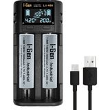 I-Gen Batteries G220 2'li 18650 Li-Ion Akıllı Pil Şarj Aleti + 2 Adet 18650 2000MAH 3.7V 7.4WH Li-Ion Pil Seti