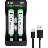 I-Gen Batteries G290 2'li AA/AAA/9V Pil Şarj Aleti + 2 Adet Aaa 900 Mah 1.2V Ni-Mh Şarjlı Ince Kalem Pilli Set