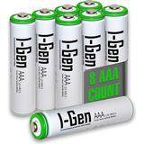 I-Gen Batteries I-Gen B109 8 Adet AAA 900 Mah Şarj Edilebilir İnce Kalem Pil 1.2V Ni-MH Şarjlı Pil