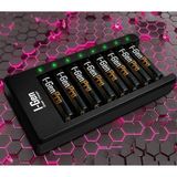I-Gen Batteries I-Gen G811 8'li Pil Şarj Aleti + 8 Adet AAA Pro 1100 mAh Şarj Edilebilir İnce Şarjlı Kalem Pilli Set 1.2V Ni-MH