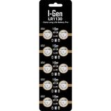 I-Gen Batteries LR1130 1.5V Alkalin Düğme Pil (AG10, L1131, 389) - 10 Adet