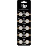 I-Gen Batteries LR44 1.5V Alkalin Düğme Pil (AG13, A76, L1154) - 10 Adet