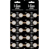 I-Gen Batteries LR44 1.5V Alkalin Düğme Pil (AG13, A76, L1154) - 20 Adet
