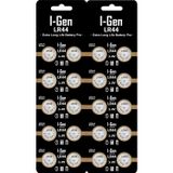 I-Gen Batteries LR44 1.5V Alkalin Düğme Pil (AG13, A76, L1154) (20'li Paket)