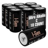 I-Gen C Boy (Lr14) Alkalin 1.5V Pil 10 Lu Paket