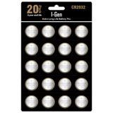I-Gen CR2032 Pil 20'li Paket Tartı, Baskül, Şeker Ölçüm Cihazı Pili Lityum Düğme Pil 3V 2032