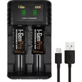 I-Gen G32c C Boy 5000 Mah Ni-Mh 1.2 V Şarjlı Pil 2'Li Paket + 2 Li Pil Şarj Aleti (G300)