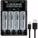 I-Gen G433 18650 10A Şarjlı Pil 3.7V 3200 Mah 4 Lü Paket + 4 Lü Şarj Aleti (Li800)
