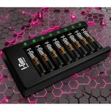 I-Gen G811 8'Li Pil Şarj Aleti + 8 Adet Aaa Pro 1100 Mah Şarj Edilebilir İnce Şarjlı Kalem Pilli Set 1.2V Ni-Mh