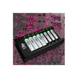 I-Gen G879 8'li Pil Şarj Aleti + 4 Adet AA 2700 mAh + 4 Adet AAA 900 mAh Şarjlı Kalem Pilli Set 1.2V Ni-MH (Beyaz)