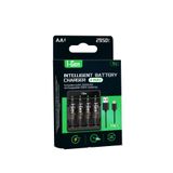 I Gen I-gen G429 4'lü Pil Şarj Aleti 4 Adet Aa Pro 2950 Mah Şarjlı Kalem Pilli Set