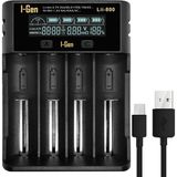 I-Gen Li800 18650 Li-İon C Boy Aa-Aaa Nı-Mh 4 Lü Pil Şarj Aleti Lcd Ekranlı