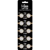 I-Gen Lr1130 (Ag10) 10'Lu Paket Özel Alkalın Düğme Pil