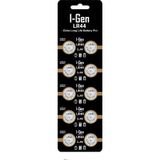 I Gen LR44 1.5V Alkalin Düğme Pil (AG13, A76, L1154) 10'lu Paket
