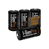 I-Gen Pro HR14 C Orta Boy 5000 Mah Şarj Edilebilir C Boy 1.2V Ni-Mh Şarjlı Pil 4'lü Paket