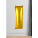 I Harfi Folyo Balon Gold 100 Cm 40 İnç 1 Metre Altın
