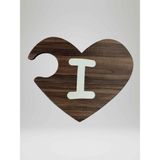 I Harfi (Sağ Parça) – Ahşap Puzzle Kalp Harf Magnet – Buzdolabı Süsü – İkili Uyumlu (kod:1011)