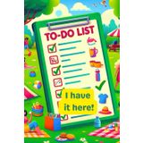 I have it here! To Do List: To-do List So that you have activities in one easy to use paperback.