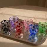 I Love Home Glass Luxury Kristal Kahve Yanı Lokumluk 6'li Set