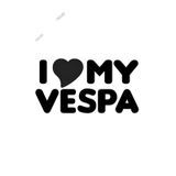 I Love My Vespa Sticker 20CM