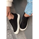 I Love Shoes Sarrin Kadın Spor Ayakkabı Siyah Örgü