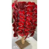 I LOVE YOU BASKILI KALPLİ SOSYETE ŞEKERİ 50 ADET LOLİPOP 14 ŞUBAT SEVGİLİ HEDİYE