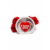 I Love You Yazılı Kalpli Dekoratif Masa Süsü | Romantik Hediye & Ev Ofis Dekoru