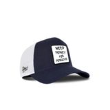 I Need Money For Porshe Logolu Lacivert-Beyaz Trucker Şapka