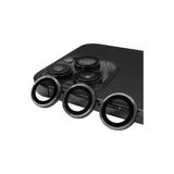 İ She iPhone 15 Pro Max Lens Protector Cl-07 Kamera Lens Koruyucu - Koyu Gri