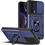 İ She Poco F5 Pro Kılıf Kamera Pencereli Tam Koruma Nyxara Premium Sert Kapak - Lacivert